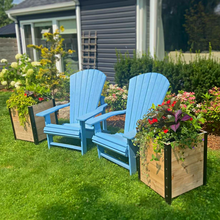 18″ x 18″ Planter Box - 24 TALL – rectangular cedar planter box for outdoor and garden use