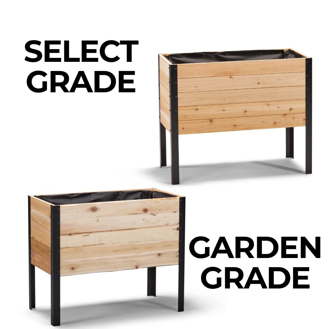 Slim Raised Garden Bed - 29cm x 92cm x 76cm